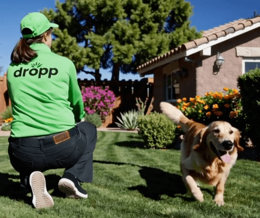 DROPP team member servicing a commercial property